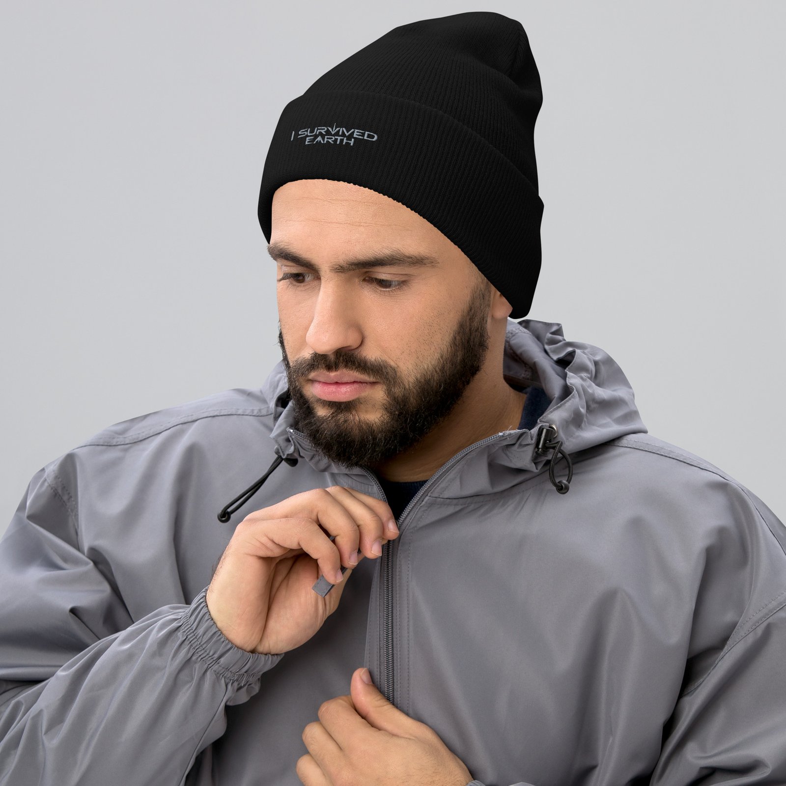 I Survived Earth - Cuffed Beanie - Image 4