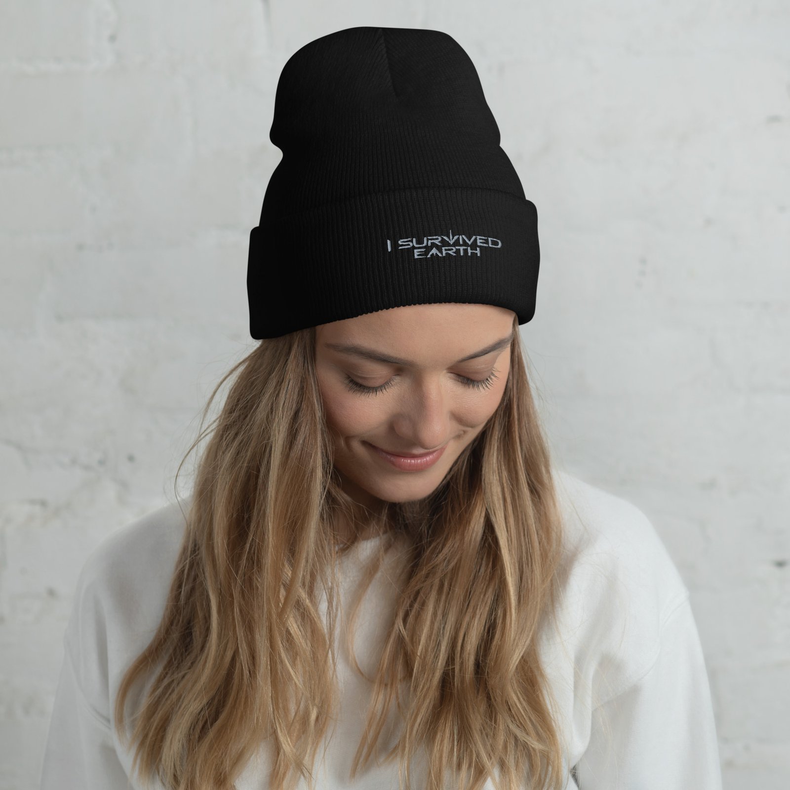 I Survived Earth - Cuffed Beanie - Image 5