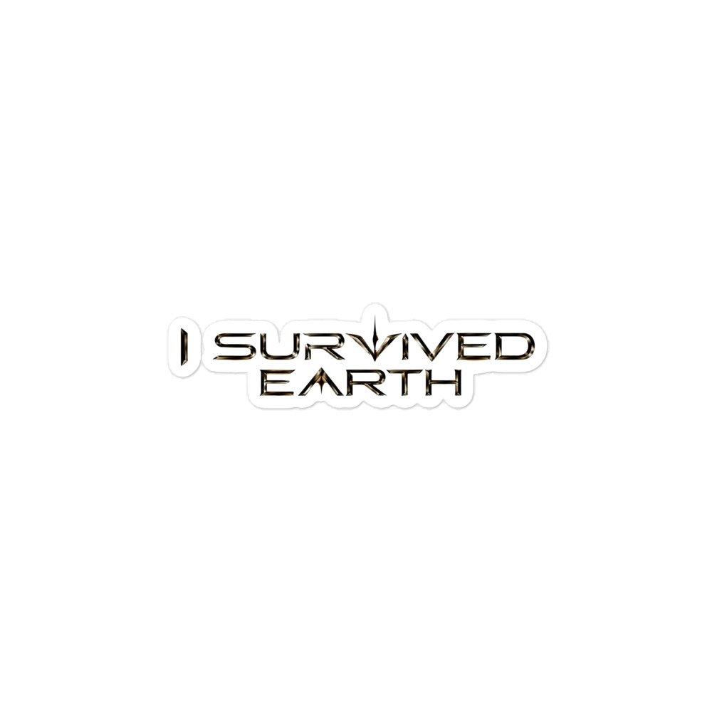 I Survived Earth - Bubble-free stickers - Image 2